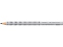 Faber-Castell Bleistift Jumbo Grip 2001 B, Silber, 12 Stück