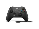 Microsoft Wireless Controller Carbon Black, mit USB-C Kabel