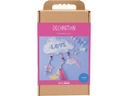 Creativ Company Bastelset - Dekoration, Glitter-Farben, Pastellfarben