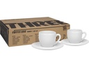 Könitz Cappuccinotasse Three 140 ml, 2 Stück, Weiss