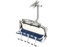 Jägerndorfer 6er Sessel mit Haube 1:32 Blau/Grau