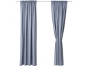 Urbanara Vorhang Solana, Graublau, 140 x 320 cm,