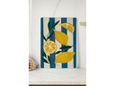 Hermia Schneidebrett Zitrone 20 x 30 cm, Blau