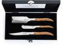 Forged Küchenmesser 3tlg. Charcuterie Set Olivenholz Mehrfarbig