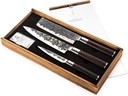 Forged 3tlg. Sebra Messerset Gelb