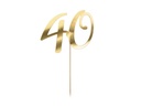 Partydeco 40 Gold Papier Holz