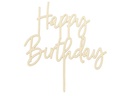 Partydeco Happy Birthday Holz 15 x 16.5 cm