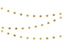 Partydeco Sternengirlande aus Folie Gold 3.6 m