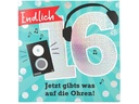 Depesche Zahlenkarte mit Musik, quadratisch – Motiv 26 15.5 x 15.5 cm