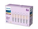Philips LED Filament-Kerzenlampe ,40 W, B35 E14, 3-er Pack