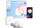 Philips Hue Basis Starter-Set: Hue Bridge + 2 Essential E27 RGB