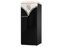 Gorenje Kühlschrank OBRB615DBK Schwarz/Beige, Rechts