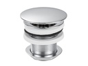 diaqua® Schaftventil 1 1/4", Ø 72, ohne Überlauf, Verchromt