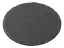 COCON Kerzenuntersetzer Ø 20 cm, Schiefer, Schwarz