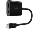 Belkin Adapter RockStar 3.5mm Audio + USB-C Charge Weiss
