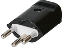 Max Hauri Montagestecker T12 3-polig, mit Isolator Weiss