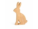 CHALET Aufsteller Hase Hugo S 23 x 2 x 14 cm, Nature