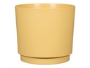 scheurich Blumentopf Plano Matt Yellow, 29 cm