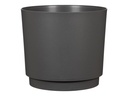 scheurich Blumentopf Plano Nero, 25 cm