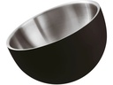 Paderno Schüssel Doppelwandig, 18 cm x 14 cm Schwarz