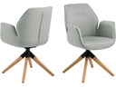 AC Design Stuhl Aura Hellgrau/Schwarz