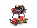 relaxdays Etagere 34 x 26 cm Schwarz