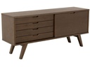 AC Design Sideboard A-Line 160 x 45 x 72 cm, Dunkelbraun