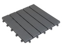 COCON Balkon-& Terrassenplatten Braun, 30 x 30 cm, 6 Stück