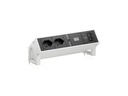 Bachmann Tischsteckdosenleiste DESK2 2xT13 1xUSB C/C 65W 0.2m RAL9010