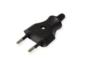 Bachmann Euroflachstecker 2.5A / 250 V mit Schraubanschluss weiss