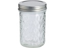 Zeller Present Vorratsglas mit Struktur 550 ml