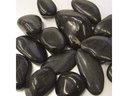 CHALET Dekosteine Flusskiesel 20-40 mm Schwarz 650 ml