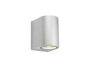 Markslöjd Alor Fassadenleuchte Silber 2x Lampe