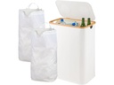 relaxdays Recyclingbehälter 140 L Grau
