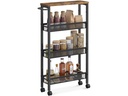 relaxdays Nischenwagen 77 x 22 x 45.5 cm Schwarz