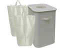 relaxdays Recyclingtasche 100 L Schwarz
