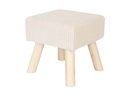 relaxdays Hocker Cord 30 x 30 cm Grau