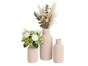 relaxdays Vase 3er Set, Weiss