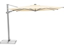 Suncomfort by Glatz Sonnenschirm Varioflex Solar LED, 300 x 300 cm, Steingrau