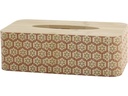 Chic Antique Kosmetiktuchbox Amilly Grün/Braun, 25 x 13 x 8 cm