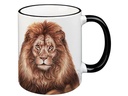 creanorm Tasse Wild Löwe 330 ml, 1 Stück, Sandbraun