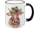 creanorm Tasse Blumenkuh 330 ml, 1 Stück, Rot/Weiss