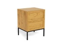 AC Design Nachttisch Palmdale Hellbraun, 45.6 x 40 x 61 cm