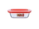 International Cookware Auflaufform 20 x 17 cm Eckig, Transparent