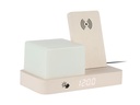 KARLSSON Wecker Retro Night Light LED Dschungel grün