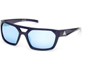 adidas ES0004 Sport Sonnenbrille Matte Black, Green