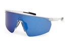 adidas Sonnenbrille SP0075 Sonnenbrille, Green Matt, Lens Smoke