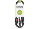 Bemero Y-Adapterkabel BAC4043-75BK, 0.75 m Schwarz