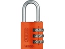 Abus Zahlenschloss 145/30 Lock-Tag Grün Aluminium