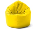 Lumaland Runder Sitzsack 2 in 1, 300 l Polyester (PES), Hellgrau